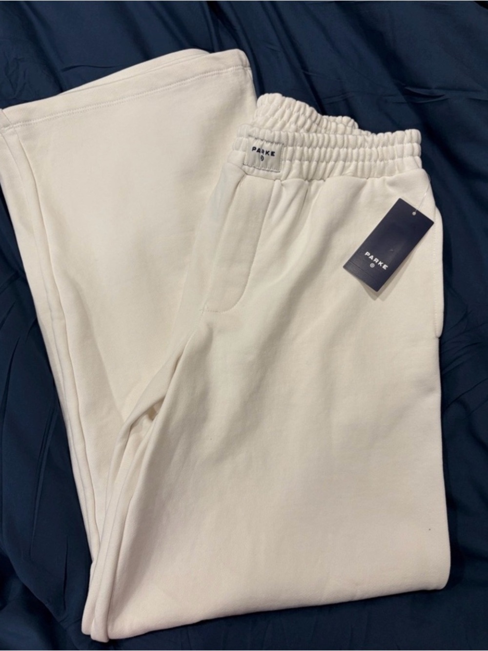 Parke x Target white boxer Sweatpants - Elastic Waistband NWT XS